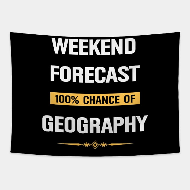 Weekend Forecast Geography Tapestry by Happy Life