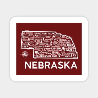 Nebraska Map Magnet