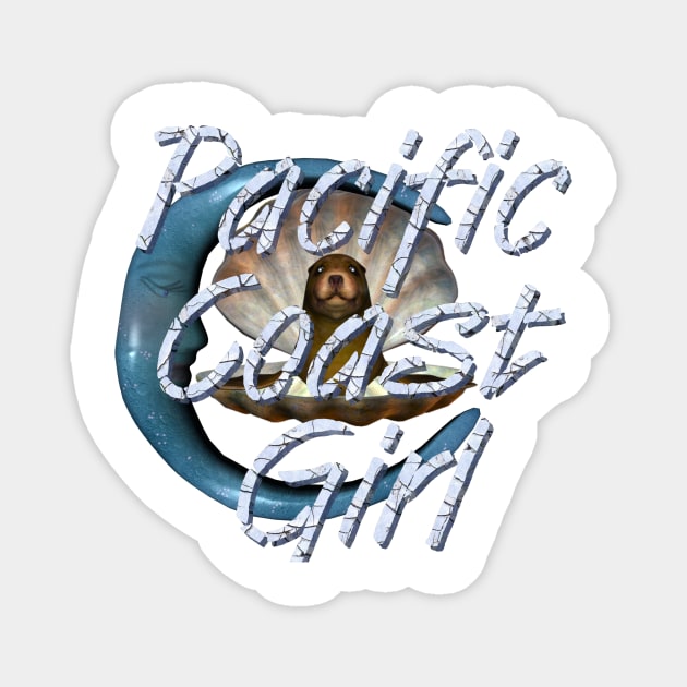 Pacific Coast Girl Magnet by teepossible