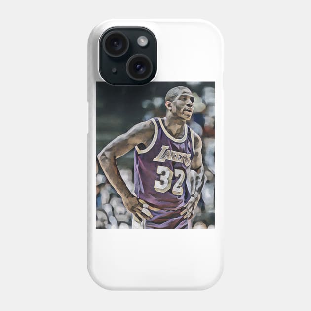 magic johnson Phone Case by sepuloh