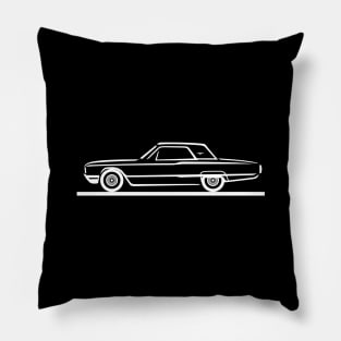 1964 Ford Thunderbird Hard Top White Pillow