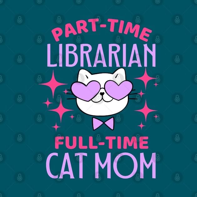 Funny Librarian Mom Cat by AhmedImagine