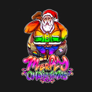 Merry Christmas Pride Santa T-Shirt