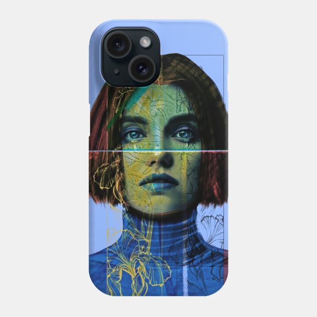 colorful eyes collage Phone Case by Handan