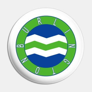 Burlington Flag Decal Pin