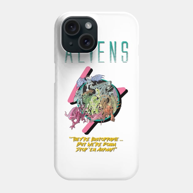 Aliens 35th Anniversary Commemorative Shirt Phone Case by Perfect Organism Podcast & Shoulder of Orion Podcast