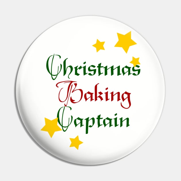 Xmas Baking Captain Pin by LuckyRoxanne