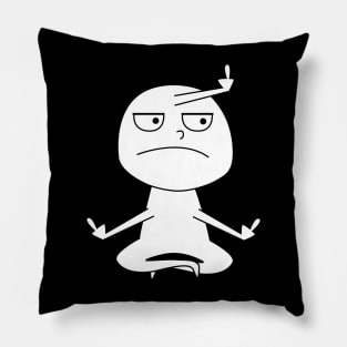 Middle Finger funny yoga pose Pillow