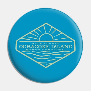 Ocracoke Island, NC Summertime Vacationing Sunrise Ocean Pin