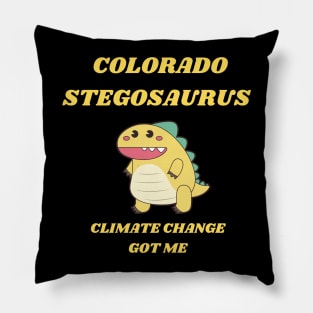 COLORADO STEGOSAURUS THE STATES OFFICIAL DINOSAUR Pillow