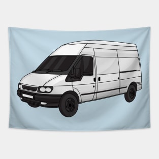 Delivery van illustration Tapestry