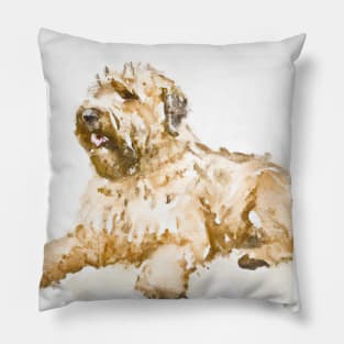 Watercolor Soft Coated Wheaten Terrier - Dog Lovers Pillow