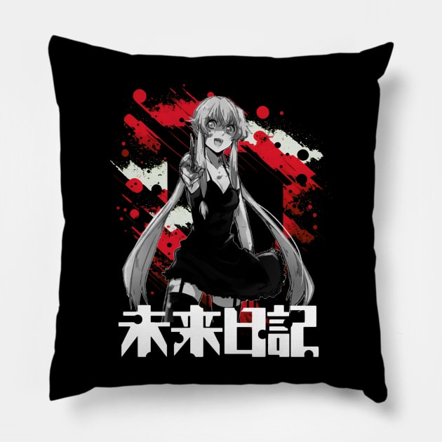 Yukiteru Amano Diary Of A Reluctant Hero Pillow by A Cyborg Fairy