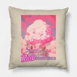 Barbie x Oppenheimer | Barbenheimer mashup Pillow