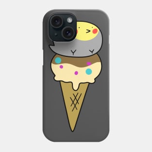 Cockatiel Icecream Cone Phone Case