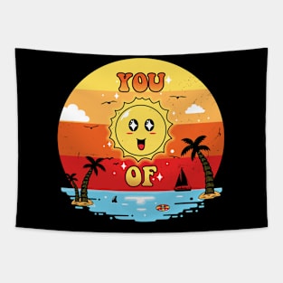 Retro Sunset Tapestry