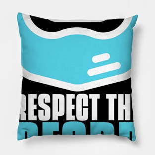 Respect the beard bearded man Pillow