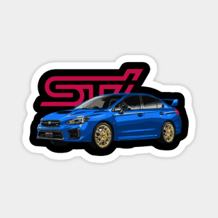 WRX STi Rally Blue Final Edition Magnet