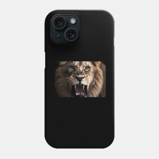 Majestic Lion Face Teeth and Roar Phone Case