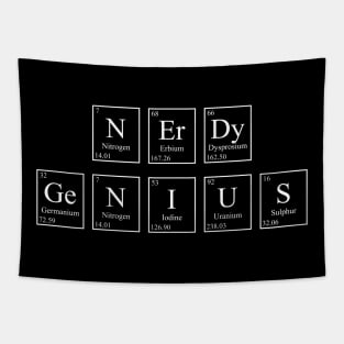 Nerdy Genius - Periodic Table Tapestry