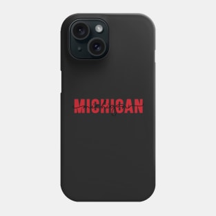 Michigan - Red Phone Case