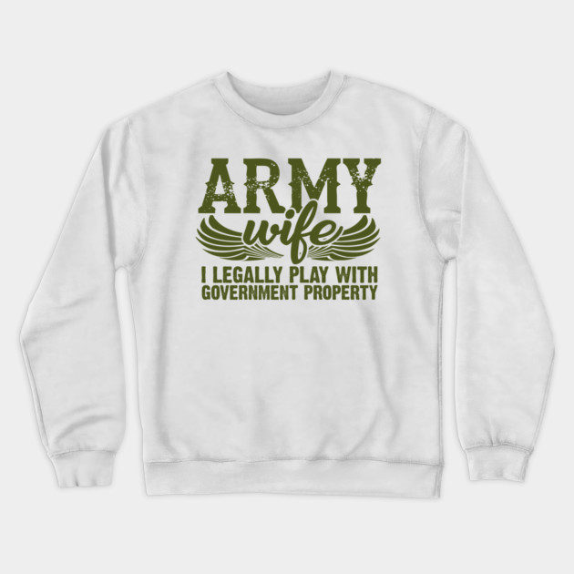 women's army sweatshirt