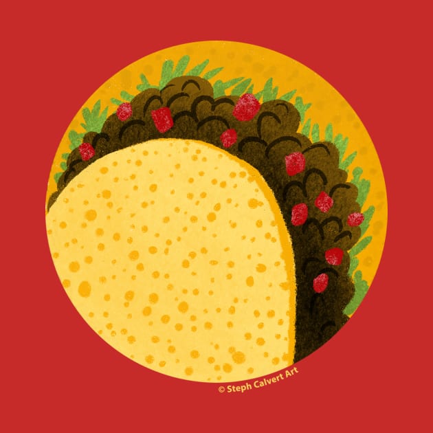 Taco Illustration by Steph Calvert Art