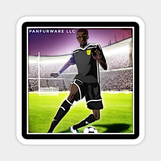 Anime Black Soccer Player Magnet