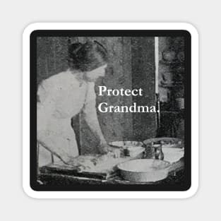 Protect Grandma face mask, Coronavirus, Covid-19, pandemic Magnet