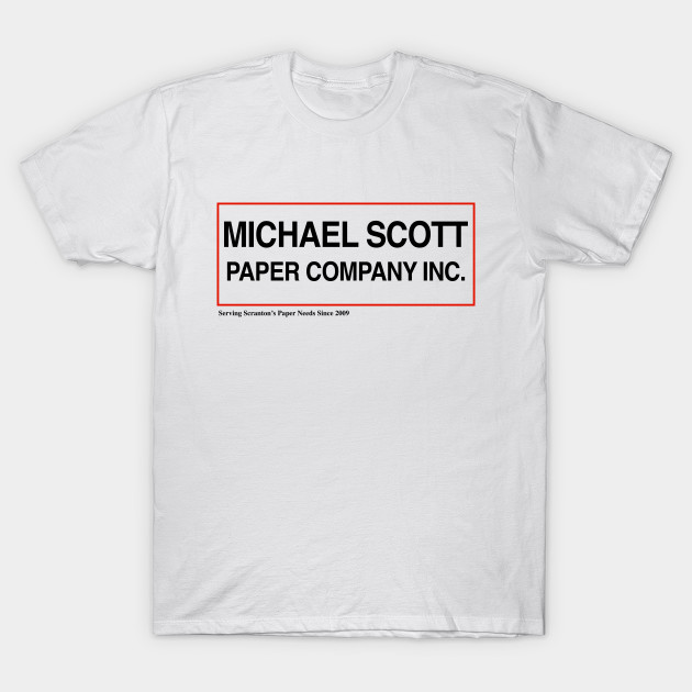 Dunder Mifflin T-Shirt Paper Company Inc The Office Michael Scott Co Dwight Jim