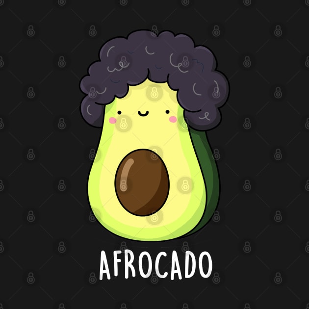 Afro-cado Cute Funny Avocado Pun by punnybone