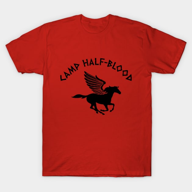 Youth Camp Half-Blood Short Sleeve T-shirt-Red-XL 