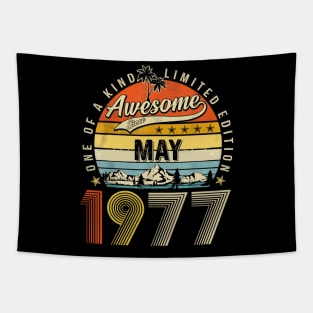 Awesome Since May 1977 Vintage 46th Birthday Tapestry