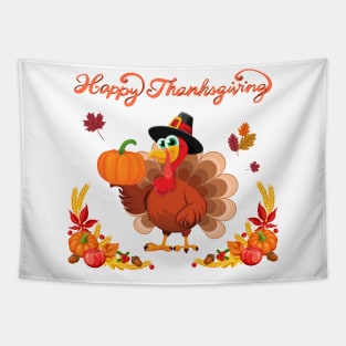 Thanksgiving Turkey, Happy Thanksgiving Tapestry