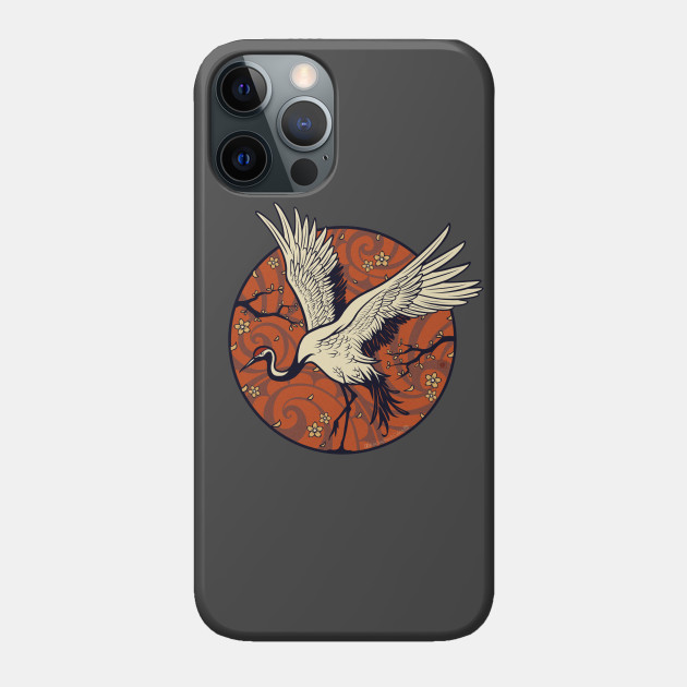 Crane Circle - Bird - Phone Case