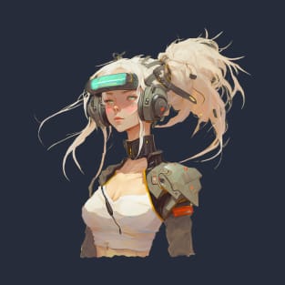 Cyberpunk VR Girl T-Shirt