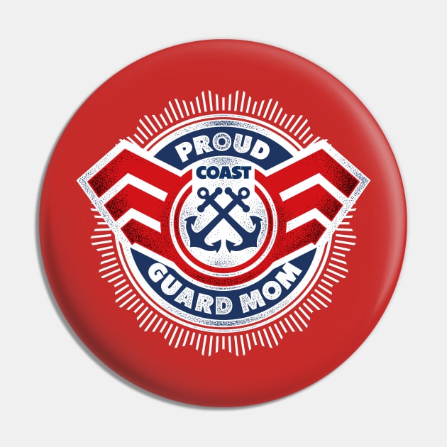 Proud Coast Guard Mom Pin by TreehouseDesigns