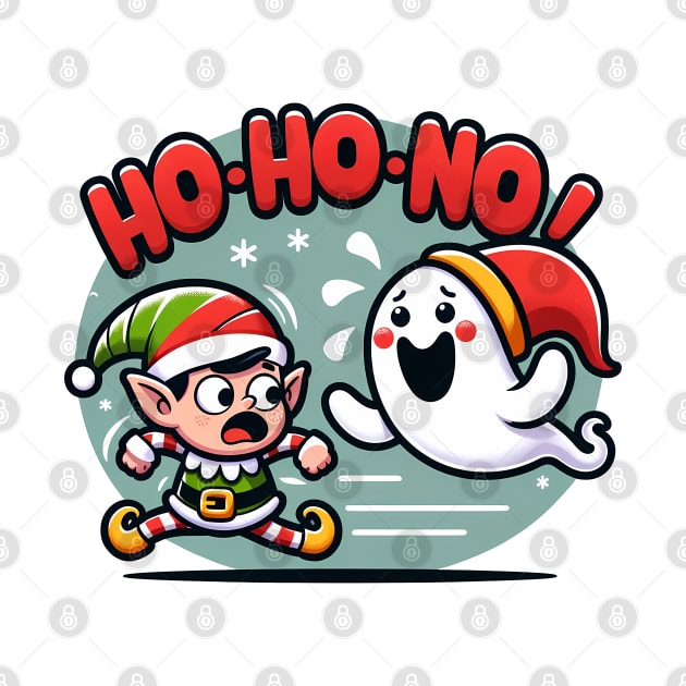 Ho ho ho christmas spirit ghost by MZeeDesigns