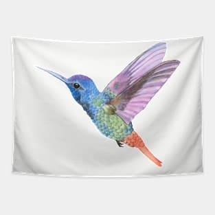 Watercolor Humming Bird Tapestry