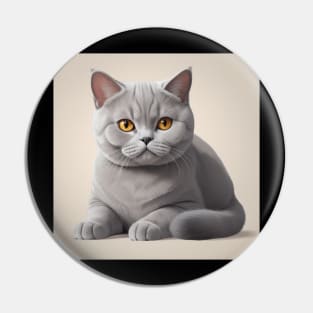 BRITISH SHORTHAIR CAT Pin