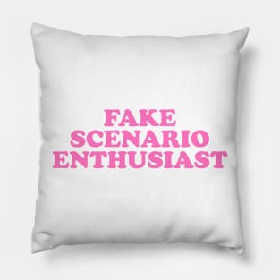 Fake Scenario Enthusiast Top y2k Pillow