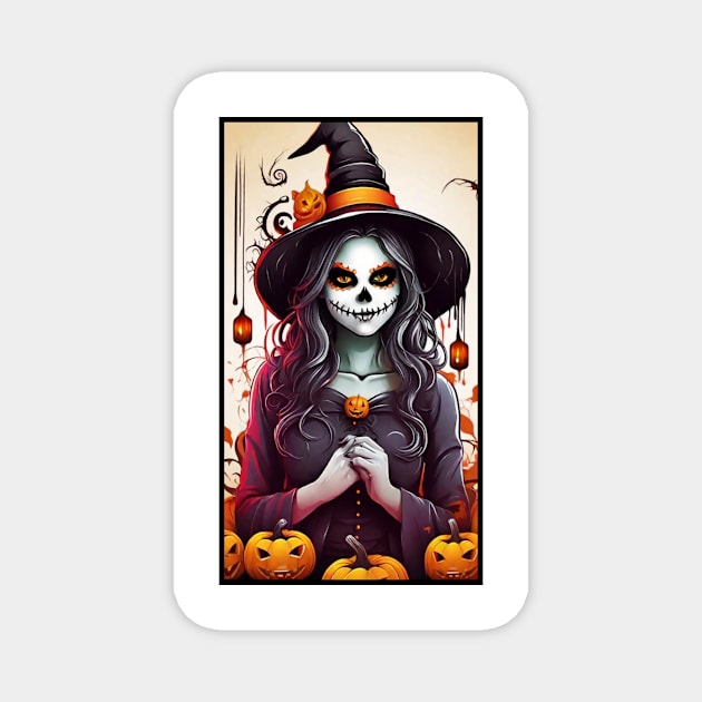 Halloween Carnival of Colors : IV Magnet by Silvana Collection