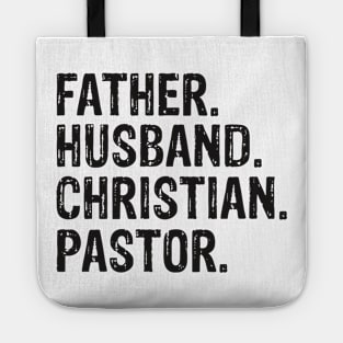 Father. Husband. Christian. Pastor Father’s Day Gift Tote