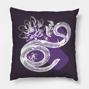 Purple Snake Pillow