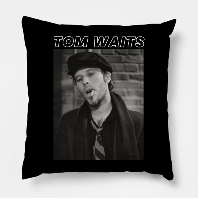 Tom Waits Pillow by PlokadStories