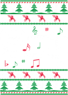 Guitar Music Ugly Christmas Sweater Gifts Magnet