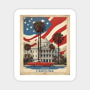 South Carolina United States of America Tourism Vintage Magnet