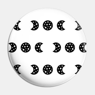 Triple Goddess Moon Phases Magickal Design Pin