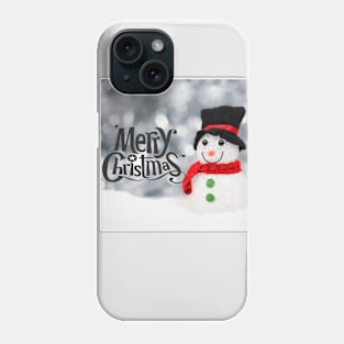 Merry Christmas Snow Man Phone Case