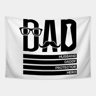 DAD HUSBAND DADDY PROTECTOR HERO Retro Gift for Father’s day, Birthday, Thanksgiving, Christmas, New Year Tapestry